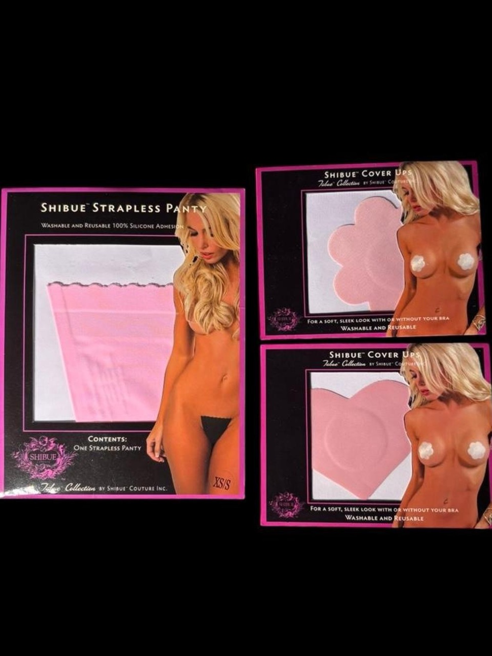 Pink Strapless Panty with Matching Pink Cover-Ups